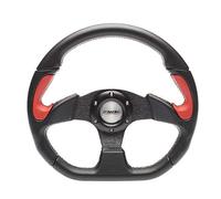 Simoni Racing X2330PUN/PR Volante Sportivo X2 Poly Pelle Universale, Nero e Ross