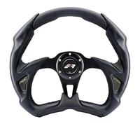 Volante sportivo Eco-Pelle nera 350mm Simoni Racing Poly X5