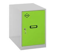 SimonRack Armadietti Spogliatoio piccolo, 475x300x500 mm, Amario Metallico Piccolo, Include Chiave, Grigio/Verde - Simonlocker