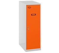 SimonRack Armadietti Spogliatoio piccolo, 915x300x500 mm, Amario Metallico Piccolo, Include Chiave, Grigio/Arancione - Simonlocker