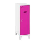 SimonRack Armadietto Metallico Piccolo; Armadio Metallico per Archiviazione, Armadio Multiuso, 1015x400x500 mm, Bianco/Rosa - Simonlocker
