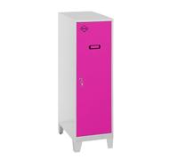 SimonRack Armadietto Metallico Piccolo; Armadio Metallico per Archiviazione, Armadio Multiuso, 1015x400x500 mm, Grigio/Rosa - Simonlocker