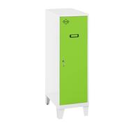 SimonRack Armadietto Metallico Piccolo; Armadio Metallico per Archiviazione, Armadio Multiuso, 1015x400x500 mm, Bianco/Verde - Simonlocker