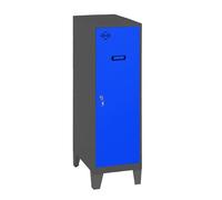 SimonRack Armadietto Metallico Piccolo; Armadio Metallico per Archiviazione, Armadio Multiuso, 1015x400x500 mm, Antracite/Azzurro - Simonlocker