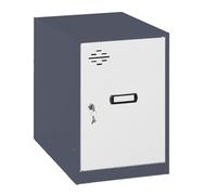 SimonRack Armadietto Metallico Piccolo; Armadio Metallico per Archiviazione, Armadio Multiuso, 475x300x500 mm, Antracite/Bianco - Simonlocker