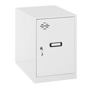 SimonRack Armadietto Metallico Piccolo; Armadio Metallico per Archiviazione, Armadio Multiuso, 475x300x500 mm, Bianco - Simonlocker