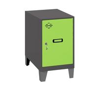 SimonRack Armadietto Metallico Piccolo; Armadio Metallico per Archiviazione, Armadio Multiuso, 575x400x500 mm, Antracite/Verde - Simonlocker