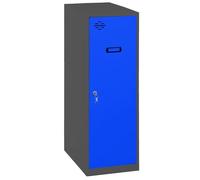SimonRack Armadietto Metallico Piccolo; Armadio Metallico per Archiviazione, Armadio Multiuso, 915x300x500 mm, Antracite/Azzurro - Simonlocker