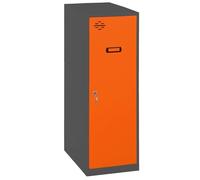 SimonRack Armadietto Metallico Piccolo; Armadio Metallico per Archiviazione, Armadio Multiuso, 915x300x500 mm, Antracite/Arancione - Simonlocker