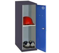 SimonRack Armadietto Metallico Piccolo; Armadio Metallico per Archiviazione, Armadio Multiuso, 915x300x500 mm, Antracite/Azzurro - Simonlocker