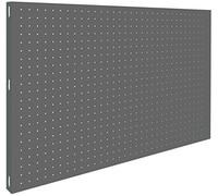 SimonRack Pannello Portautensili in Metallo, Pannelli per attrezzi, Include 8 Ganci, 1200x400 mm, Grigio - Simonwork