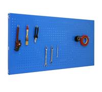 SimonRack Pannello Portautensili in Metallo, Pannelli per attrezzi, Include 8 Ganci, 1500x400 mm, Blu - Simonwork