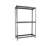SimonRack Scaffalatura industriale, 2000x1500x600 mm, 600 kg di punto flessione, 3 altezze, senza vassoi, scaffali stoccaggio, scaffali metallici, grigio - SimonWorkshop