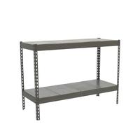 SimonRack Scaffale metallico, 400 kg di punto flessione, 900x1500x450 mm, 2 ripiani, scaffalatura, scaffalatura industriale, grigio/zincato - SimonWorkshop