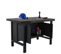 SimonRack Tavolo da lavoro officina, banco di lavoro, 1 armadio/guardaroba, portata 600 kg, misure 830 x 1800 x 730 mm, antracite