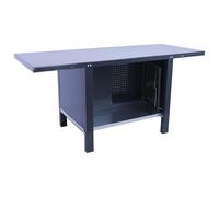 SimonRack Tavolo da lavoro officina, banco di lavoro, extra forte, 1 armadio, capacità carico 700 kg, misure 830 x 1500 x 730 mm, antracite