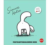 Simons Katze Postkartenkalender 2025: Der Katzen-Kalender für alle Fans von Simon's Cat. Ein Kalender mit Postkarten zum Sammeln und Verschicken mit Sprüchen zu der frechen Samtpfote