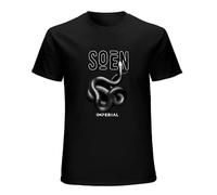 SIMOROL Imperial By Soen T-Shirt for Men Tee Black S