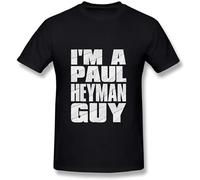 SIMOROL Men's Im Paul Heyman Guy T Shirt Black L