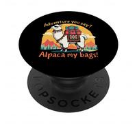 Simpatica avventura per gli amanti dei viaggi con i lama che dici? Le mie borse in alpaca PopSockets PopGrip Adesivo