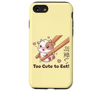 Simpatica bacchetta Kawaii Baby Cow Too Cute to Eat Meme Custodia per iPhone SE (2020) / 7/8