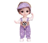 Simpatica bambola anime - 16 cm grande pacchetto di per abbigliamento in tessuto, figura mobile, modello di postura espressivo, selezione di vestiti fatti a mano, avventura creativa di