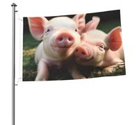 Simpatica bandiera con animali da 0,9 x 0,9 m, stampa su entrambi i lati, bandiere da giardino, bandiera da cortile per esterni, bandiere per vacanze, banner regalo con occhielli sfondo fotografico