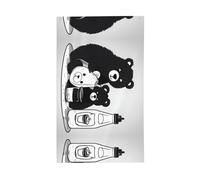 Simpatica bandiera con orso per bottiglie di latte. Bandiera decorativa per esterni 0,9 x 1,5 m, striscione verticale in poliestere. Adatto per l'uso come decorazione esterna