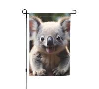 Simpatica bandiera da giardino koala 30,5 x 45,7 cm. Decorazione esterna luminosa su entrambi i lati porta un po 'di divertimento al tuo giardino.