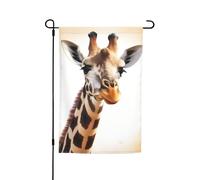 Simpatica bandiera giraffa 30,5 x 45,7 cm bandiere per esterni verticale doppia bandiera da giardino grande cartello bandiere per casa cortile esterno bandiera decorativa per prato, decorazione