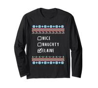 Simpatica Birichina Natale Elaine Maglione Brutto Maglia a Manica
