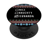 Simpatica Birichina Natale Fernanda Maglione Brutto PopSockets PopGrip Adesivo