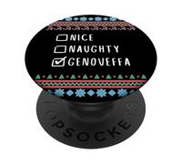 Simpatica Birichina Natale Genoveffa Maglione Brutto PopSockets PopGrip Adesivo