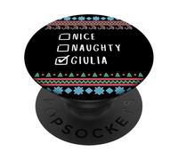Simpatica Birichina Natale Giulia Maglione Brutto PopSockets PopGrip Adesivo