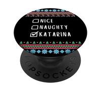 Simpatica Birichina Natale Katarina Maglione Brutto PopSockets PopGrip Adesivo
