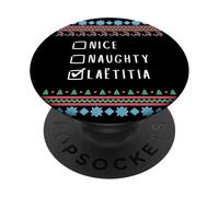 Simpatica Birichina Natale Laëtitia Maglione Brutto PopSockets PopGrip Adesivo