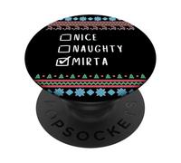Simpatica Birichina Natale Mirta Maglione Brutto PopSockets PopGrip Adesivo