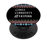 Simpatica Birichina Natale Yasmina Maglione Bruto PopSockets PopGrip Adesivo