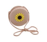 Simpatica borsa a tracolla in paglia fatta a mano per bambini Borsa a tracolla pratica e leggera, ideale per la scuola, borsa paglia per uso quotidiano per bambini