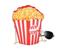 Simpatica borsa innovativa, accessorio portatile per borsa, 20 cm, stile cartone animato, hamburger con materiale autentico, strumento alla moda, mini con design divertente, accessorio da viaggio per