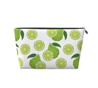 Simpatica borsa per il trucco verde bosco, trousse da viaggio per articoli da toeletta da donna, borsa per il trucco in pelle, borsa organizer per trucchi, graziosa borsa per il trucco, Argento