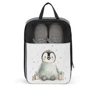 Simpatica borsa per scarpe da golf a forma di pinguino, per viaggi e uso quotidiano, anti-polvere, per scarpe da golf