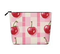 Simpatica borsa per trucchi da viaggio, borsa da viaggio casual con cerniera, Ciliegie 11, Taglia unica, Astuccio per trucchi