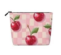 Simpatica borsa per trucchi da viaggio, borsa da viaggio casual con cerniera, Ciliegie 9, Taglia unica, Astuccio per trucchi