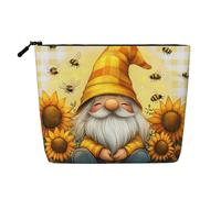 Simpatica borsa per trucchi da viaggio, borsa da viaggio casual con cerniera, Estate 3d Girasoli 10, Taglia unica, Astuccio per trucchi