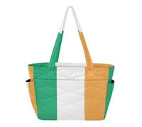 Simpatica borsa tote da donna borsa da palestra per piscina palestra drogheria viaggio con tasche multiple e scomparti con cerniera bandiera Italia
