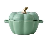 Simpatica ciotola di zucca con coperchio(Green)