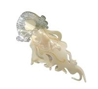 Simpatica clip per capelli in acetato a forma di medusa a mascella | fermagli per capelli a tema eleganti per donne, ragazze, studenti, mogli e appassionati di fitness, per college e