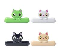 Simpatica clip per patatine a forma di gatto, per sigillare sacchetti di snack, piccola graffetta per carta da appunti, per cuochi, genitori, padroni di casa, panettieri, garage, officine, cucina