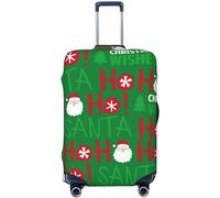 Simpatica copertura per bagagli lavabile con Babbo Natale e Ho Ho Ho - La protezione per valigia alla moda si adatta a bagagli da 18-32 pollici